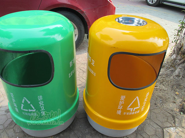 欣方圳垃圾桶廠家的玻璃鋼環(huán)保垃圾箱立足宜昌市場